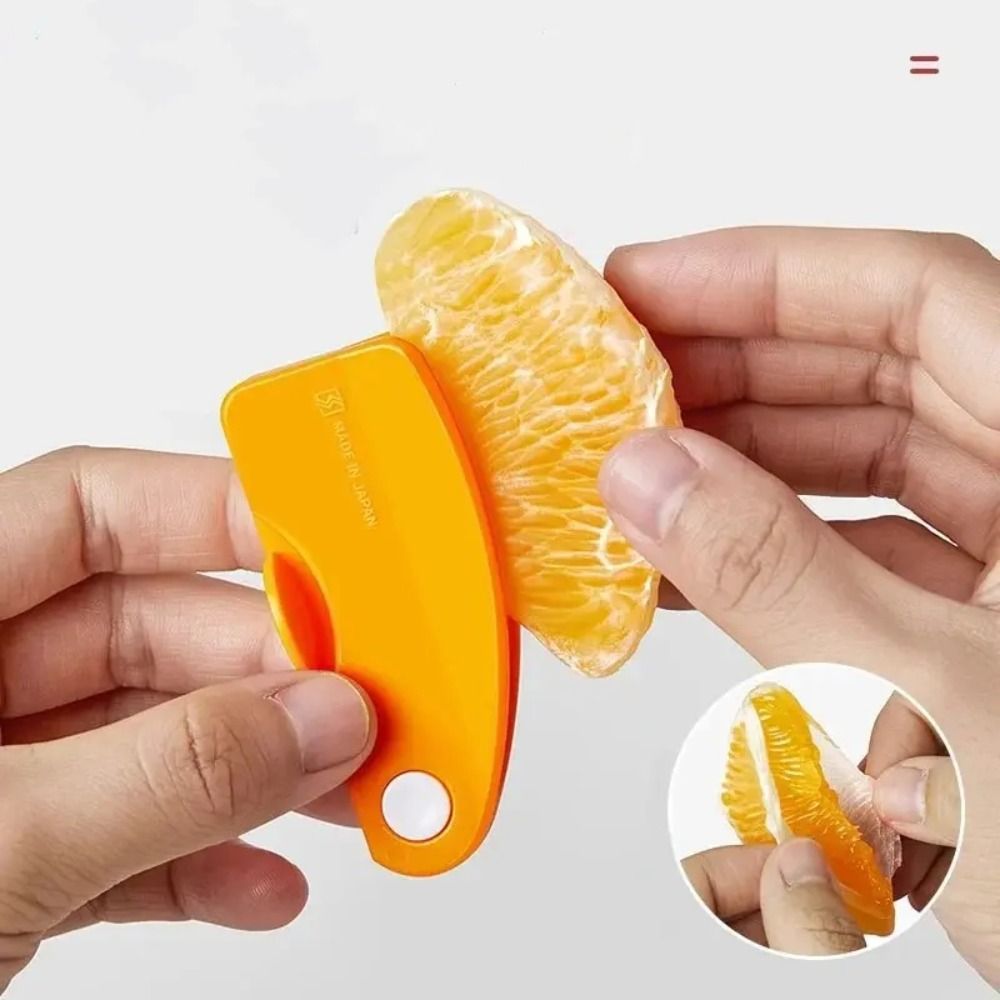 Kitchen Gadgets Hacks - ที่ปอกผลไม้ทำจากพลาสติกสีส้มอุปกรณ์สำหรับห้องครัวอุปกรณ์ปอกผักผลไม้สีส้มแบบใหม่