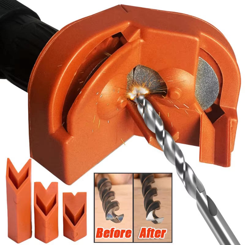 Knife Sharpener - เครื่องลับคมดอกสว่านอเนกประสงค์, เครื่องลับคมมีดสำหรับสว่านกระแทกไฟฟ้า, แผ่นขัดเงาแบบใช้แล้วทิ้งสองด้าน