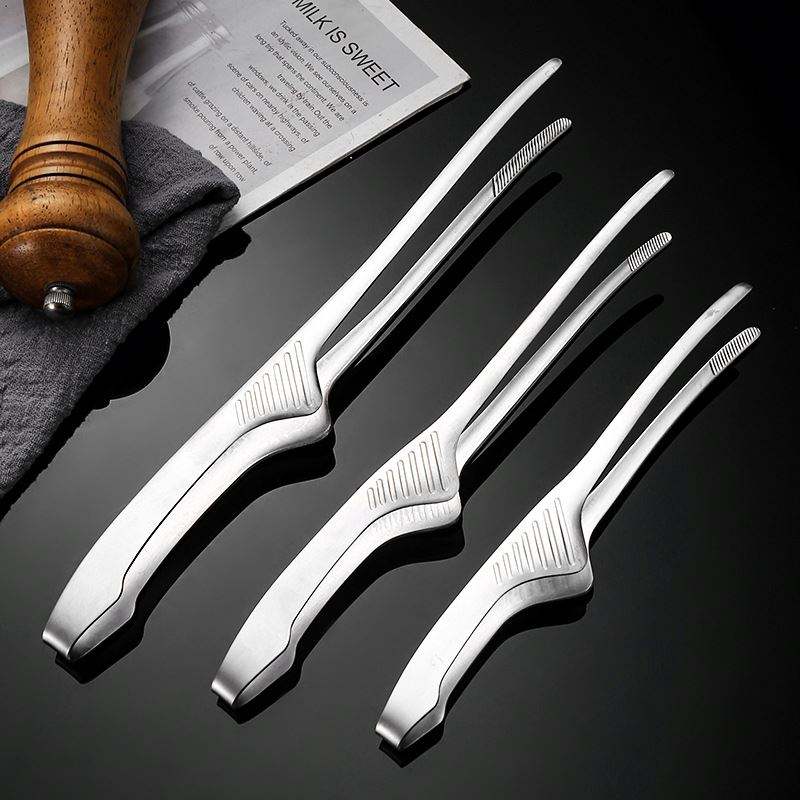 Korean Kitchen Gadgets - 1/2/5 ชิ้น ที่คีบอาหารสแตนเลส ที่คีบอาหารเกาหลี บาร์บีคิว สเต็ก