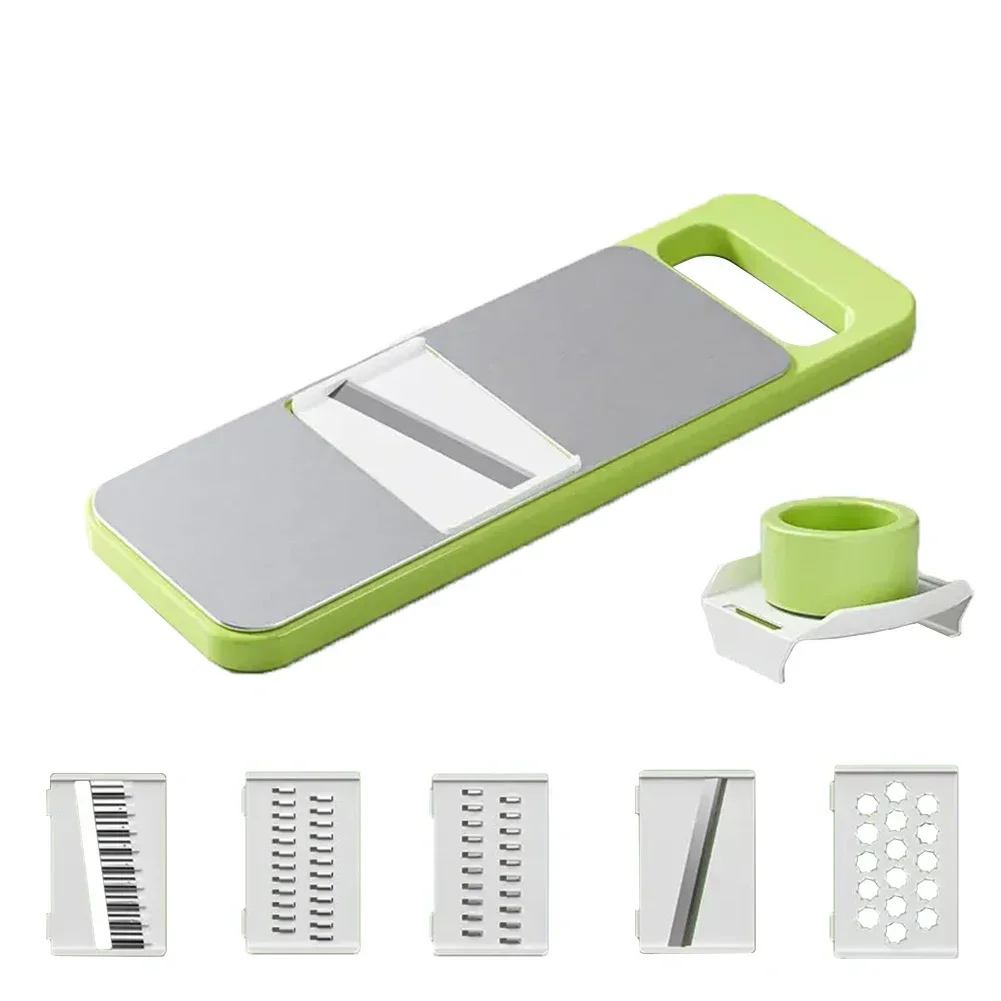 Korean Kitchen Gadgets - มัลติฟังก์ชั่เครื่องตัดผักแครอทเกาหลีกะหล่ําปลีคู่มือ Mandoline Slicer ผลไม้เครื่องปอกมันฝรั่งแครอทเครื่องขูด Gadgets ครัว