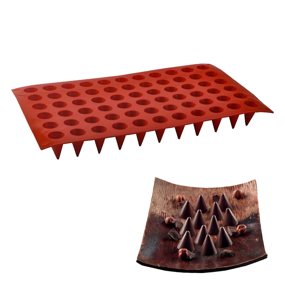 66 เซลล์กรวยช็อกโกแลตเบเกอรี่แ - Silicone Mold Baking บทวิจารณ์และราคา