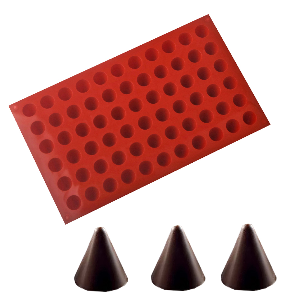 66 เซลล์กรวยช็อกโกแลตเบเกอรี่แ - Silicone Mold Baking บทวิจารณ์และราคา
