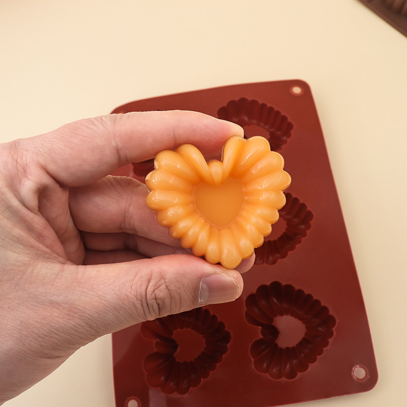 รูปหัวใจซิลิโคนช็อกโกแลตแม่พิม - Silicone Mold Baking บทวิจารณ์และราคา