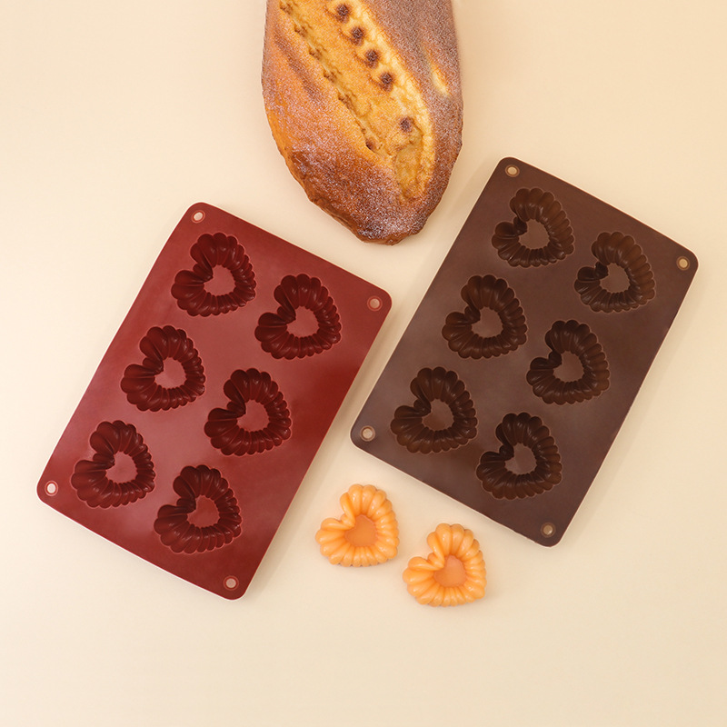 รูปหัวใจซิลิโคนช็อกโกแลตแม่พิม - Silicone Mold Baking บทวิจารณ์และราคา