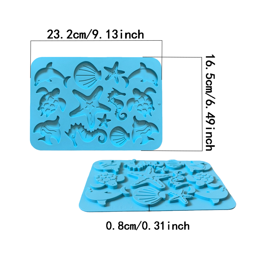 แม่พิมพ์ซิลิโคนรูปสัตว์ทะเล 1  - Silicone Mold Baking บทวิจารณ์และราคา