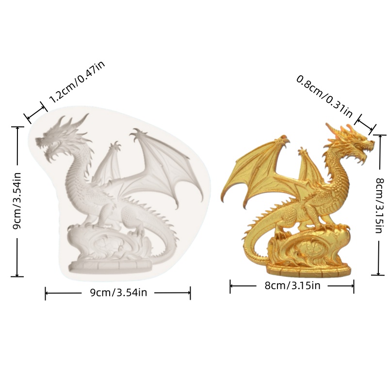 แม่พิมพ์ซิลิโคนรูปมังกรแฟนตาซี - Silicone Mold Baking บทวิจารณ์และราคา
