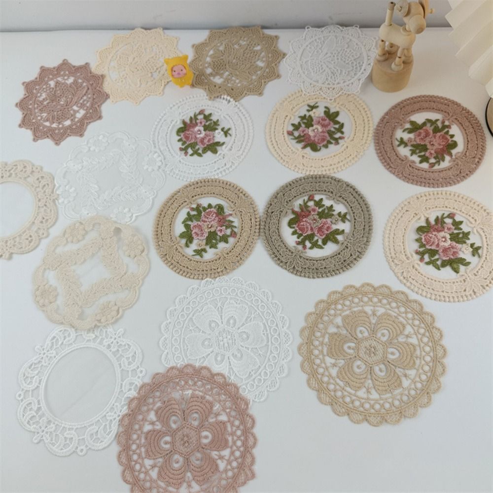 ผ้าเช็ดปากลูกไม้ปัก Coaster งา - Korean Kitchen Gadgets บทวิจารณ์และราคา