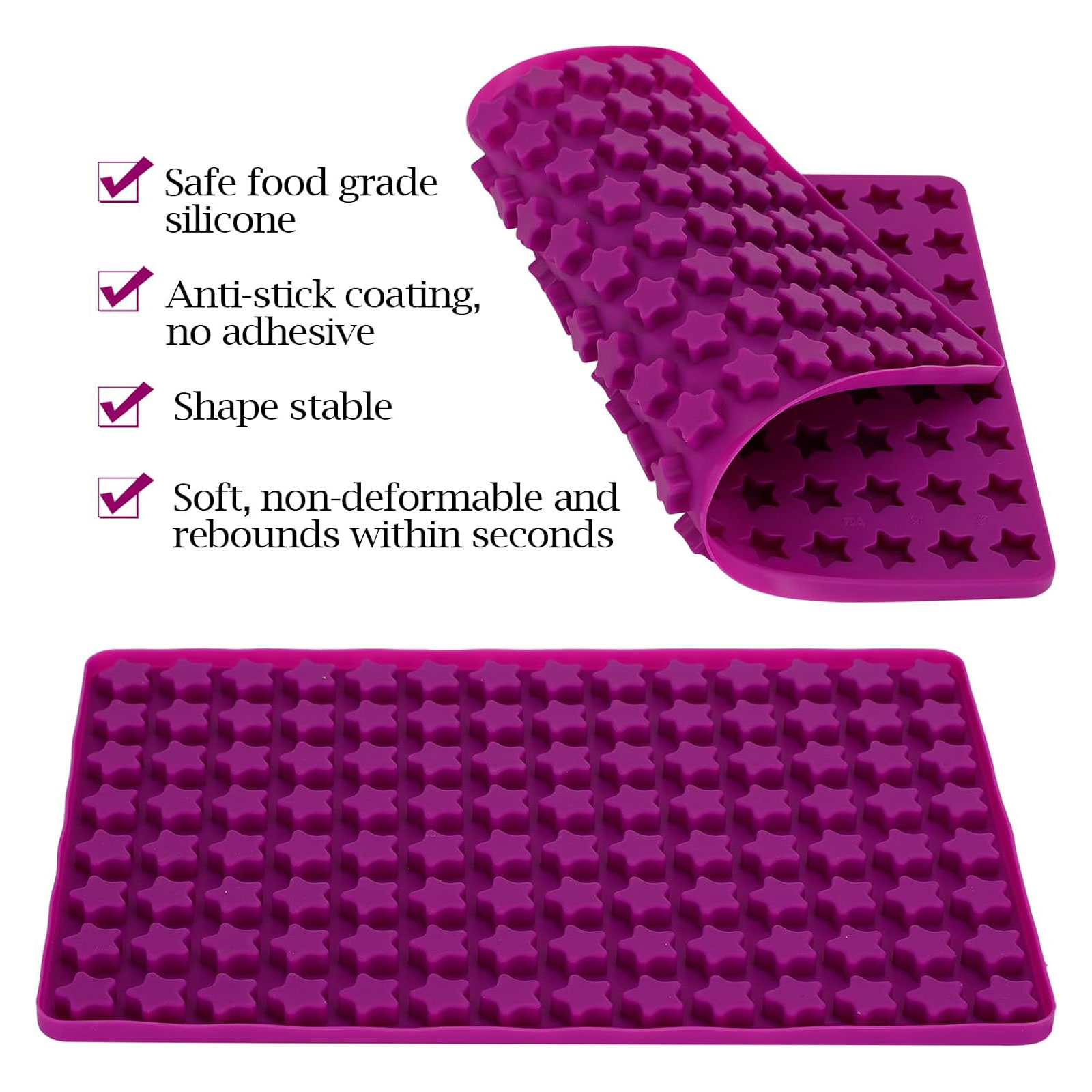 แม่พิมพ์ซิลิโคนรูปดาวขนาดเล็ก  - Silicone Mold Baking บทวิจารณ์และราคา
