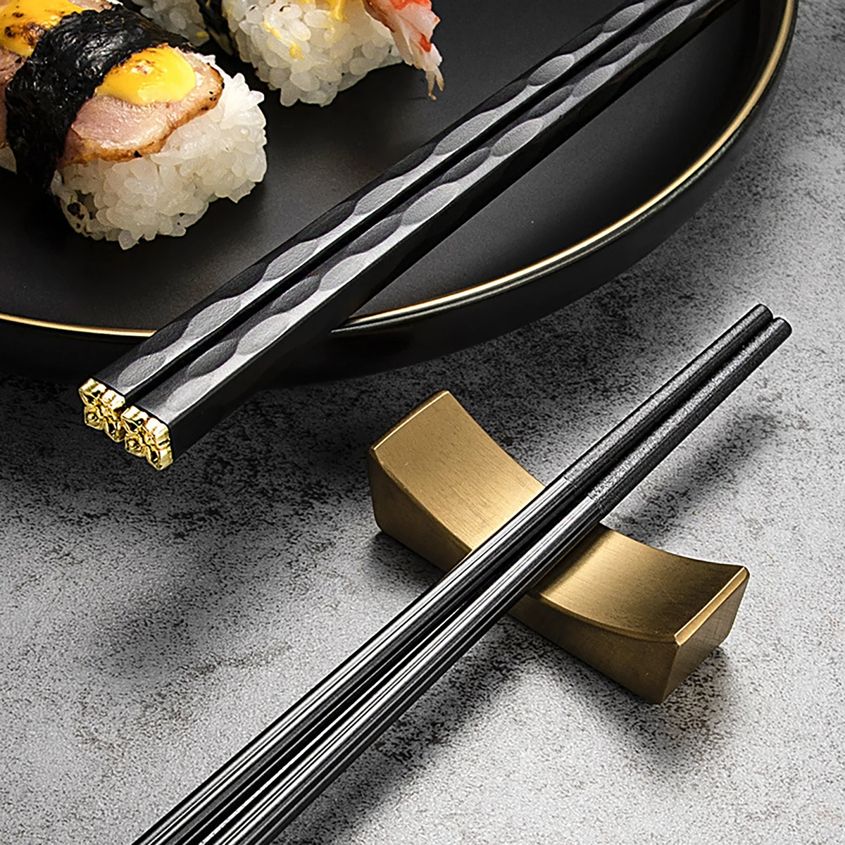 ตะเกียบญี่ปุ่น5คู่ตะเกียบซูชิต - Korean Kitchen Gadgets บทวิจารณ์และราคา