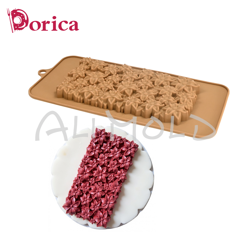 ดอกไม้ซิลิโคนช็อกโกแลตแม่พิมพ์ - Silicone Mold Baking บทวิจารณ์และราคา