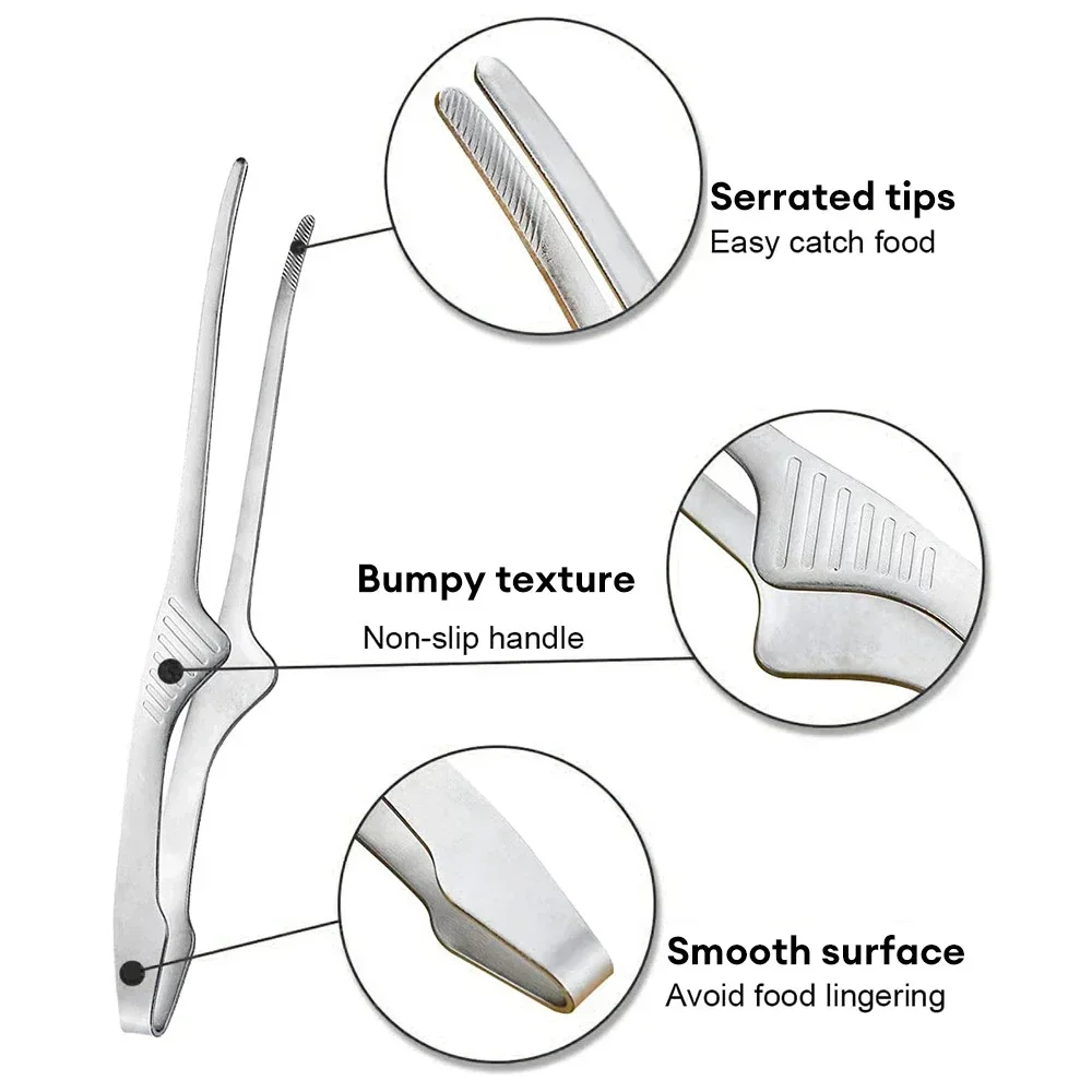 1/2/5 ชิ้น ที่คีบอาหารสแตนเลส  - Korean Kitchen Gadgets บทวิจารณ์และราคา