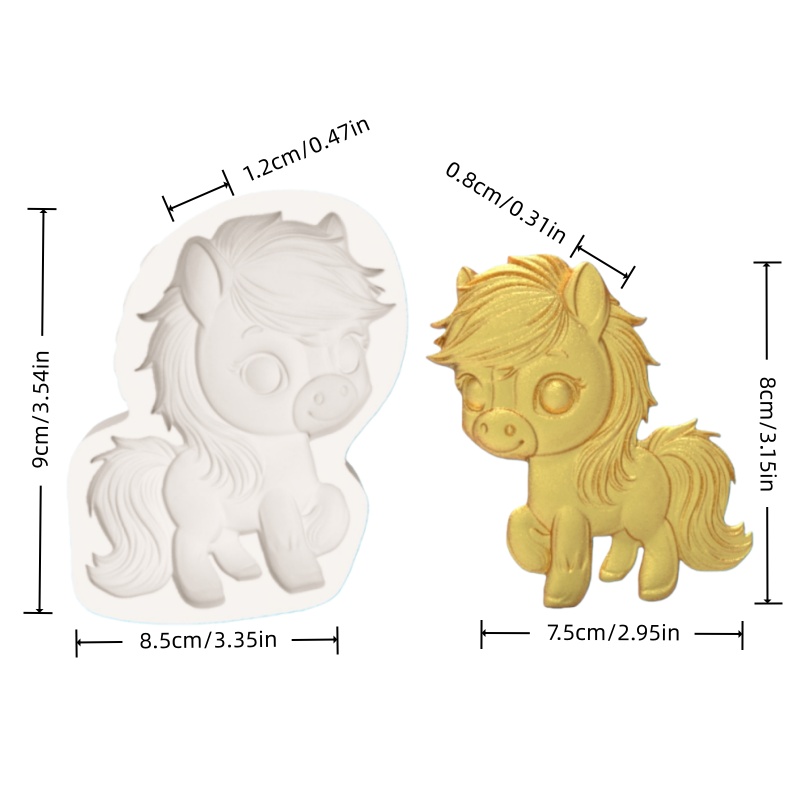 ​ ​   แม่พิมพ์ลิตเติ้ลโพนี่ธีม - Silicone Mold Baking บทวิจารณ์และราคา